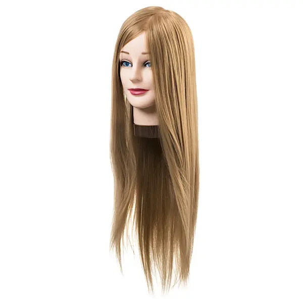Cvičná hlava s umělými vlasy Eurostil Professional - blond, 55-60 cm (04956) + dárek zdarma
