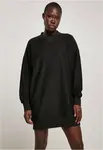Dámské oversize mikinové šaty černé