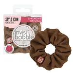 Ozdobná spirálová gumička Invisibobble Sprunchie Original Woke Up Like This - hnědá (IB-SP-PA-1-1008)