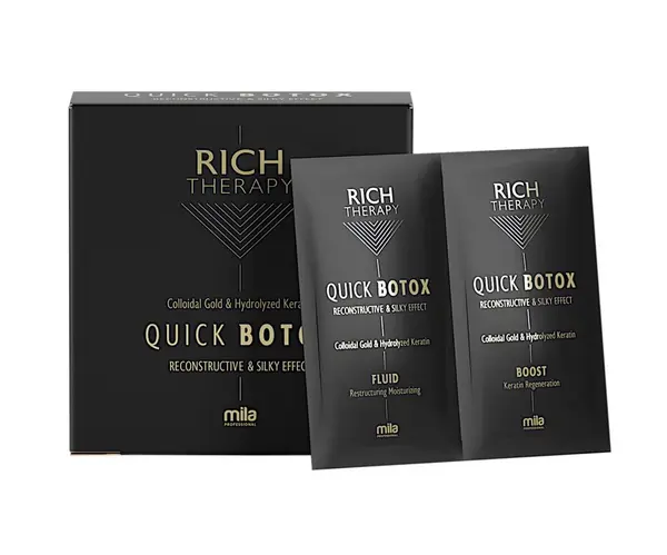 Keratinová kúra pro obnovení poškozených vlasů Mila Rich Therapy - 12 x 24 ml (0106006) + dárek zdarma