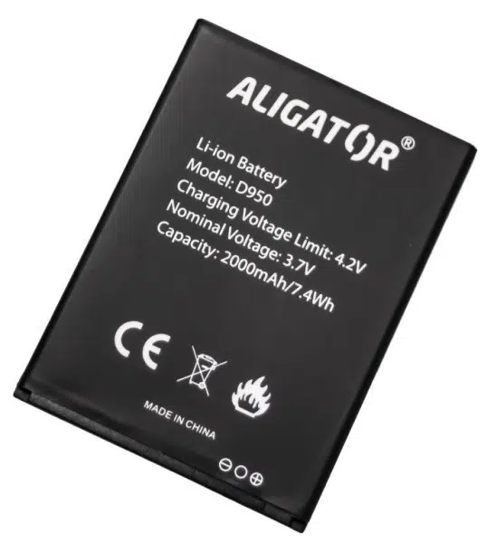 Originální baterie ALIGATOR D950 Li-ION 2000mAh