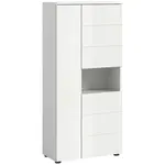 MID.YOU MIDI SKŘÍŇKA, vysoce lesklá bílá, 60/133/34 cm