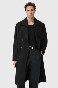 AllSaints Kabát s prímesou vlny AllSaints CURRAN