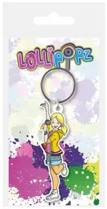 Lollipopz Klíčenka gumová - žlutá