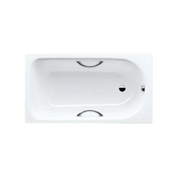 Kaldewei Advantage - Obdélníková vana Saniform Plus Star 344, 140x75 cm, s otvory pro madla, Perl-Effekt, bílá 134400013001