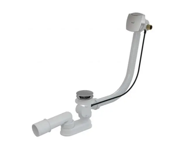 Alcadrain Odtokové súpravy - Vaňová odtoková a prepadová súprava s napúšťaním, dĺžka 1000 mm, kov A564KM1-100