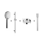 Jika Cubito Pure - Sprchová súprava Cubito-N 11 cm, 4 prúdy, chróm H3651X00044721