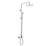 Mereo Dita - Sprchový set s batériou, 23x23 cm, 1 prúd, chróm CBE60104SBD