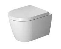Duravit ME by Starck - Závesné WC Compact, Rimless, s HygieneGlaze, biela/matná biela 2530099000