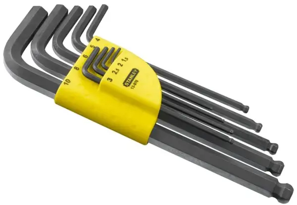 Stanley Príslušenstvo - 9-dielna súprava šesťhranných kľúčov 1-13-976