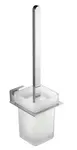 Aqualine Apollo - WC štětka nástěnná, mléčné sklo 1416-08