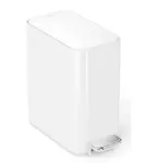 Simplehuman Koše - Odpadkový koš 5 l, s kapsou na sáčky, bílá CW2102