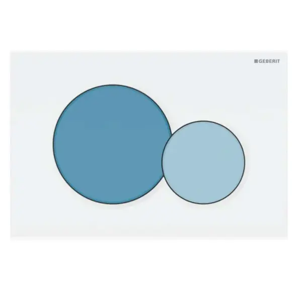 Geberit Sigma01 - Ovládanie splachovania, modrá/biela 115.770.SX.5