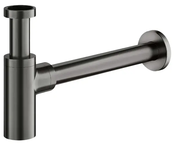 OMNIRES - Designový sifon, kartáčovaný grafit A186GR