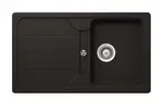 SCHOCK Formhaus - Granitový dřez, 86x50 cm, s ovládáním odtoku, Onyx FOMD100UGON