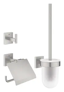 Grohe QuickFix Start Cube - Set doplnkov na toaletu 3 v 1, supersteel 41123DC0