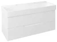 Sapho Mediena - Umývadlová skrinka 117x51x49 cm, biela mat MD120