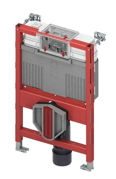 Tece TECEprofil - Předstěnová instalace pro závěsné WC s bidetovou funkcí, s nádržkou Uni, stavební výška 0,82 m 9300380