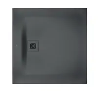 Duravit Sustano - Sprchová vanička, 90x90 cm, DuraSolid, matná tmavě šedá 720271650000000