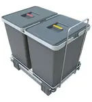 Elletipi Ecofil - Vestavný odpadkový koš, dělený, 36 l PF01 34B2