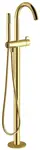 Sapho Rhapsody - Vaňová batéria do podlahy, s telesom, matná zlatá R5018GB