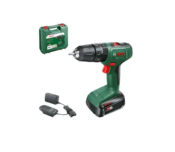 Bosch - 18V AKU vrtačka s příklepem EasyImpact 18V-40, 1x aku 2,0 Ah Li-Ion, nabíječka 06039D8107