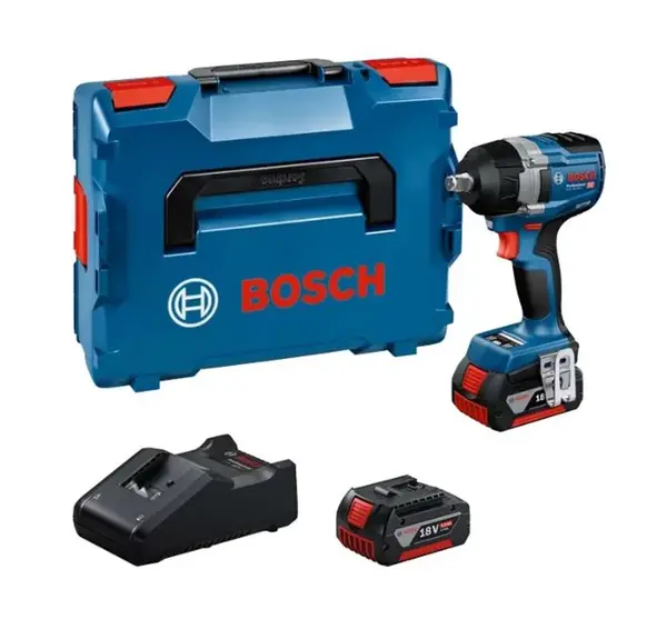 Bosch Náradie - 18V AKU rázový uťahovač, 2x aku 5,0 Ah Li-Ion, nabíjačka 06019L9003