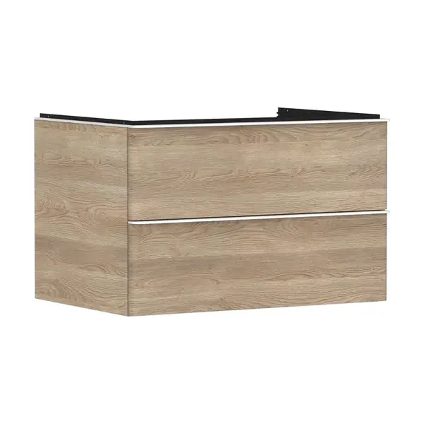 Hansgrohe Xelu Q - Umyvadlová skříňka, 50x78x55 cm, 2 zásuvky, přírodní dub/matná bílá 54076700