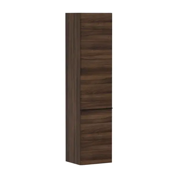 Hansgrohe Xelu Q - Vysoká skříňka 40x165x35 cm, 2 dvířka, panty vlevo, tmavý ořech/matná černá 54138670