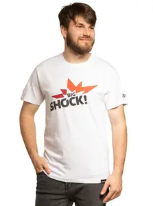 Meatfly tričko Big Shock White | Bílá | Velikost L | 100% bavlna