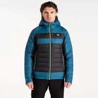 Pánská prošívaná bunda dare2b touring ii černá/modrá m