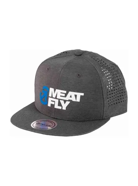 Kšiltovka meatfly keery perfor snapback šedá/bílá one size