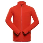 Pánská fleecová mikina alpine pro sius 3 oranžová / červená 4xl