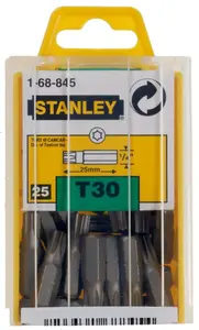 Stanley Příslušenství - Sada bitů T30, 25 ks 1-68-845