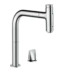 Hansgrohe M71 - Dřezová baterie M7120-H200 s výsuvnou sprškou, 2-otvorová instalace, sBOX, chrom 73818000