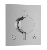 Hansgrohe Ecostat Comfort E - Termostatická baterie pod omítku, pro 2 spotřebiče, chrom 33716000