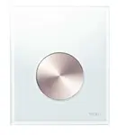 Tece TECEloop - Ovládání splachování pisoáru, úprava proti otiskům prstů, bílé sklo/kartáčovaný nerez 9242661