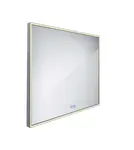 Nimco Zrcadla - Zrcadlo s LED osvětlením, 60x60 cm, dotykový senzor, hliník ZP 13066VX