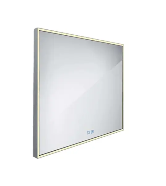 Nimco Zrcadla - Zrcadlo s LED osvětlením, 60x60 cm, dotykový senzor, hliník ZP 13066VX