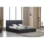 Livetastic ČALOUNĚNÁ POSTEL, 180/200 cm, šedá