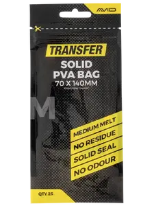 Avid carp pva sáčky transfer solid pva bag - medium (70x140 mm)