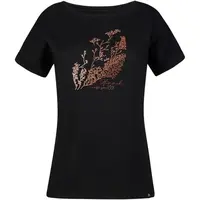 Hannah YULLI Dámské tričko s krátkým rukávem, černá, velikost