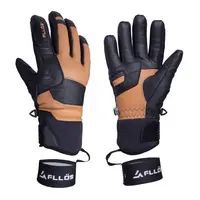 FLLÖS GIUSTO Lyžařské unisex rukavice, černá, velikost