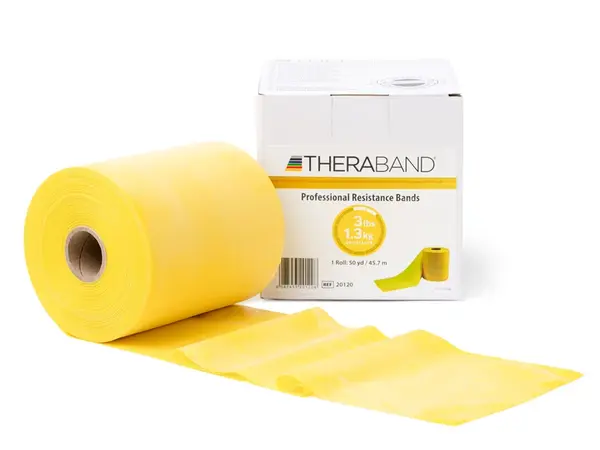 Thera-Band posilovací guma 45,5 m, žlutá, slabá