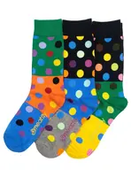 Meatfly ponožky Lexy Triple Pack Green Dots | Mnohobarevná | Velikost L/XL