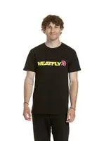 Meatfly pánské tričko Logex Lime / Black | Žlutá | Velikost XXL | 100% bavlna