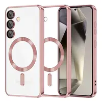 Techsuit Luxury Crystal MagSafe, Samsung Galaxy S25 Plus, růžový