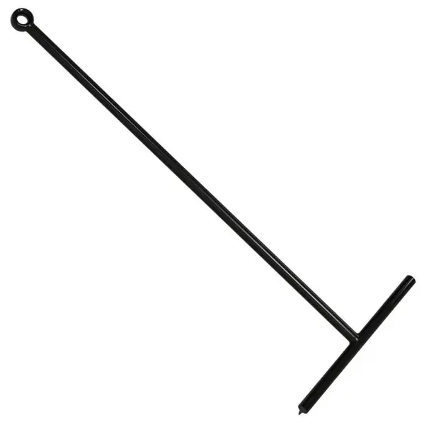 Aqualine Doplnky - Stierka na dlažbu s držiakom, čierna SQ121B