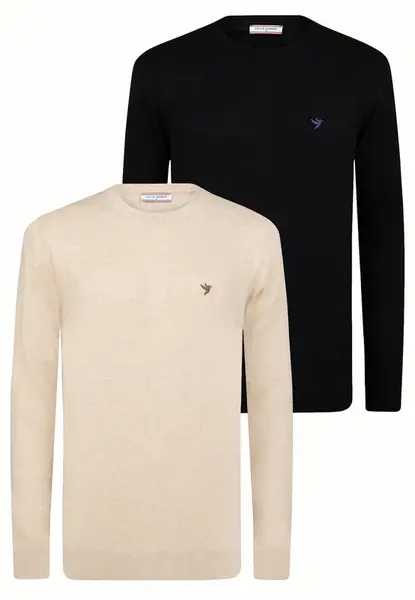 Felix Hardy Sveter  béžová / hnedá / tmavofialová / čierna