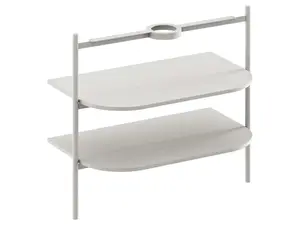 Ravak Yard - Konštrukcia s policami pod umývadlo, Smoke Grey D80000O006